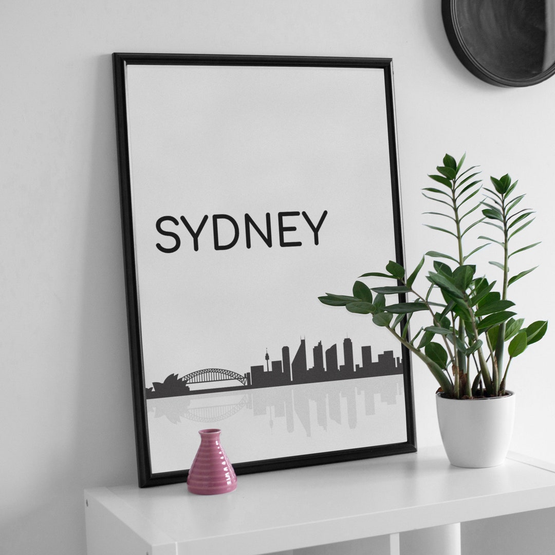 Printable Sydney Wall Art, Travel Poster, Minimal Prints Etsy
