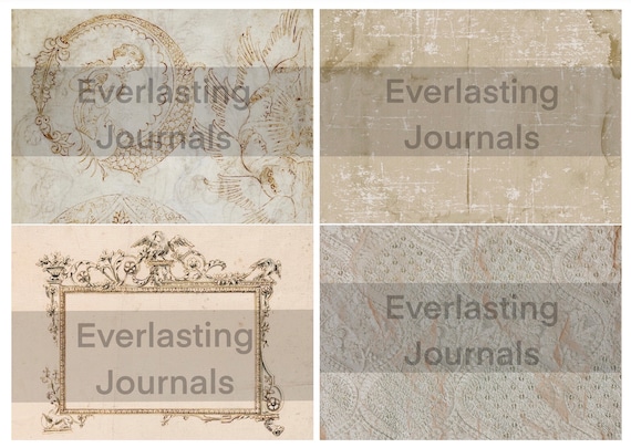 Elegant Patterns - Set 12 - 20 Background Printables A4, digitals, junkjournal kit, scrapbook, vintage, embroidery, kant- en zijde dessins