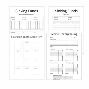 Budget Planning | Minimalist Financial Planning | Sinking Funds Minimalist | Budget Binder | Printable Budget Planner