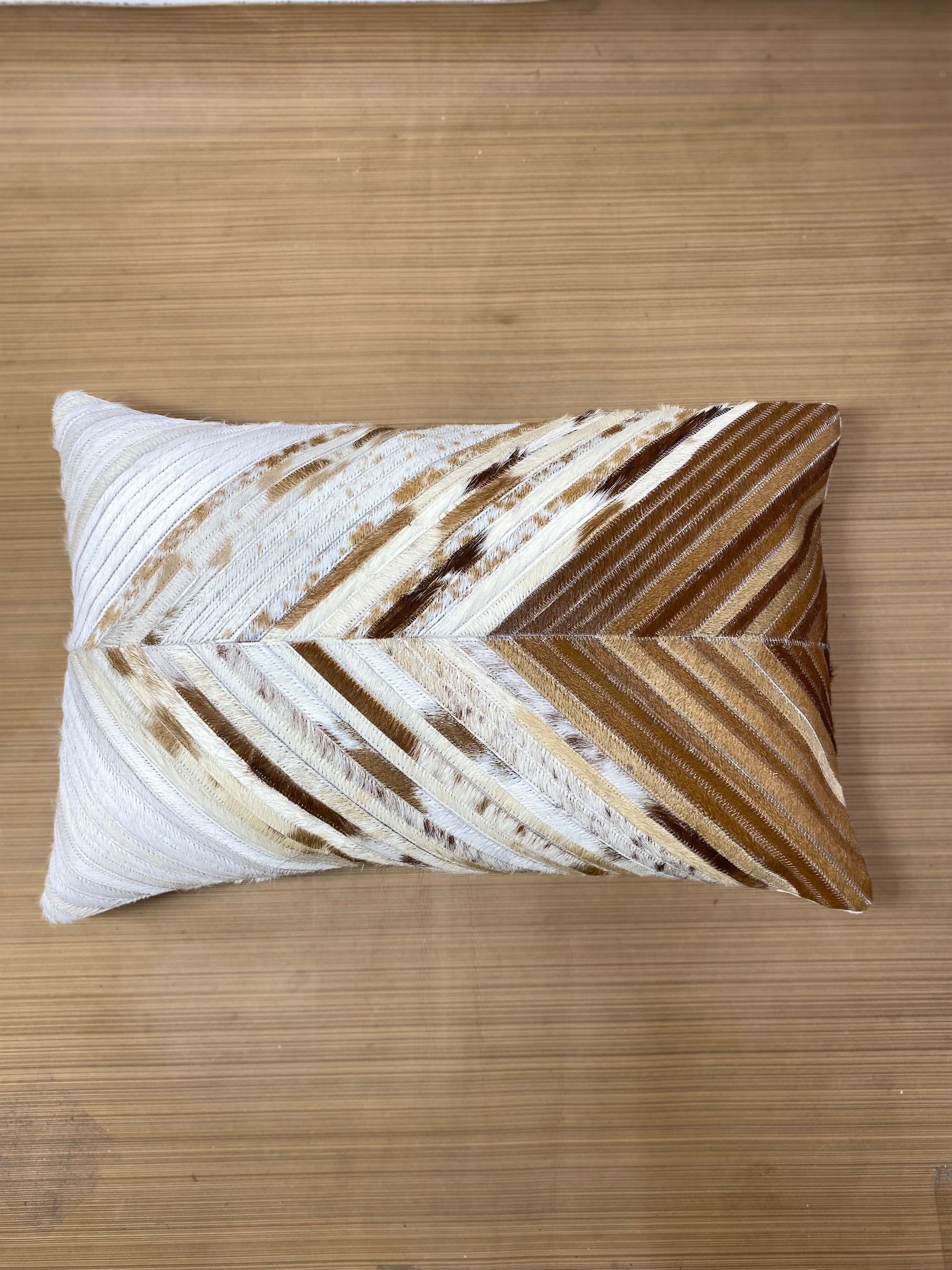 Cowhide hot sale lumbar pillows