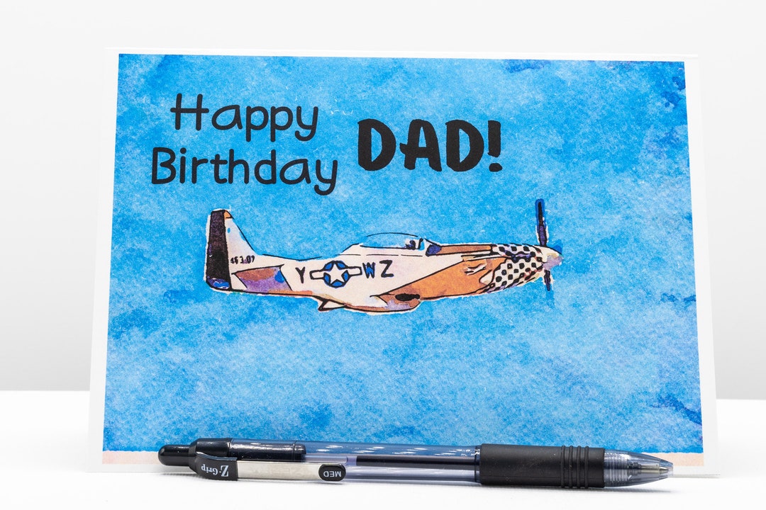 Printable Happy Birthday DAD Card Etsy