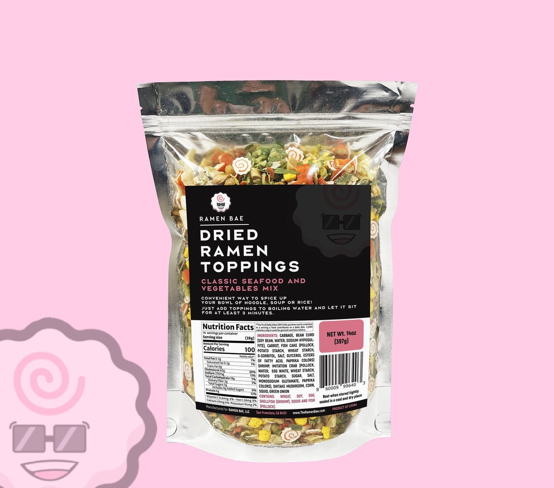 Dehydrated Ramen Toppings Seafood and Vegetables Mix - Etsy