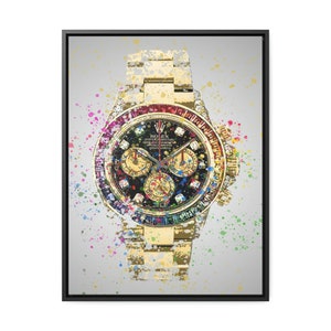 Rolex Oyster Perpetual Art Piece, Rolex Art, Rolex Watch Art, Motivational Canvas Art, Rolex Art, Rolex Luxury Wrist Watch Wall Art Poster