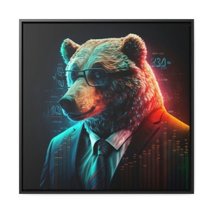 Wall Street Bear Canvas Art