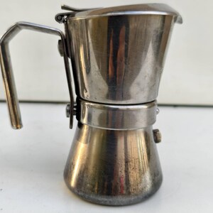 Giannina Stainless Steel Coffee Maker 1 Cup Moka Pot 100 Ml - Etsy