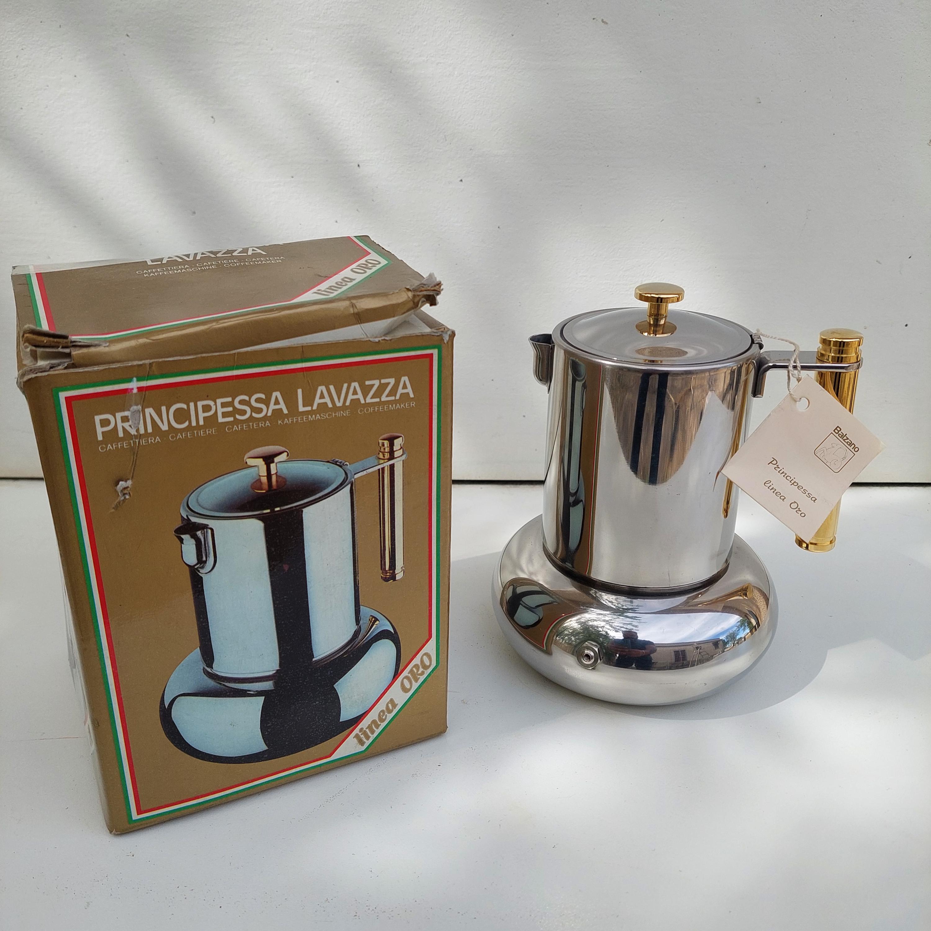 Lavazza Principessa Gold Coffee Maker: Italian Moka Pot With 24K