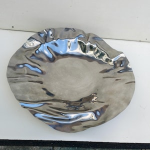 Alessi ステンレススチール ボウル 2005 Vintage Alessi Bowl, Large Decorative Steel Bowl, Serving