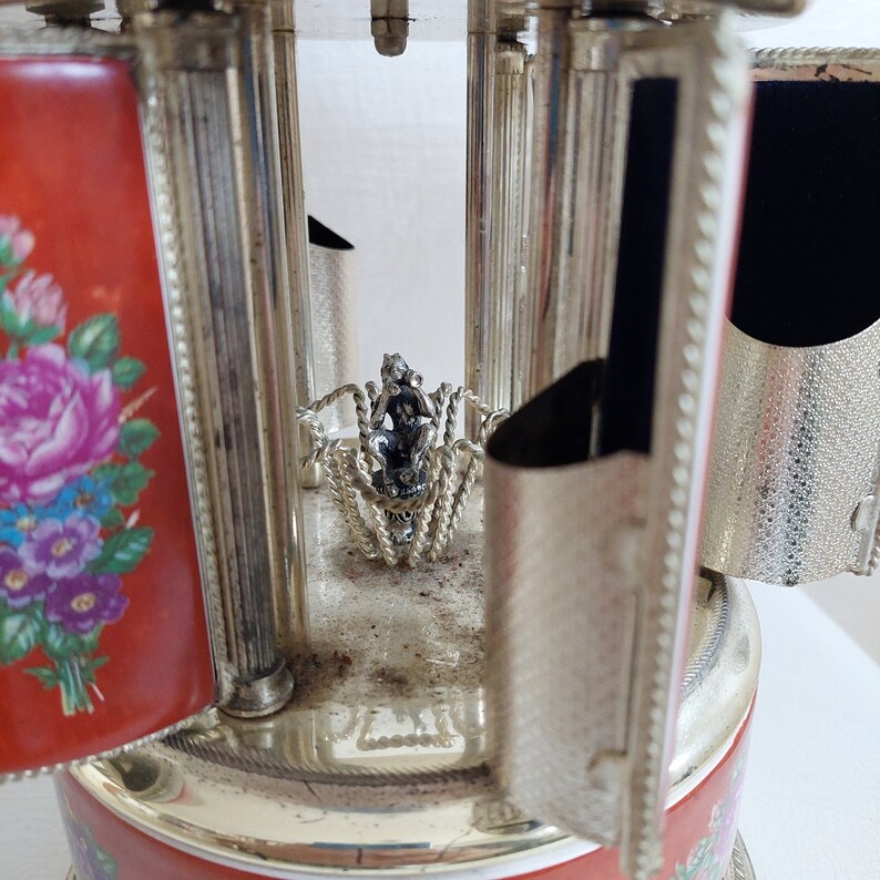 Vintage Reuge Cigarette Music Box, Lipstick Carousel Etsy