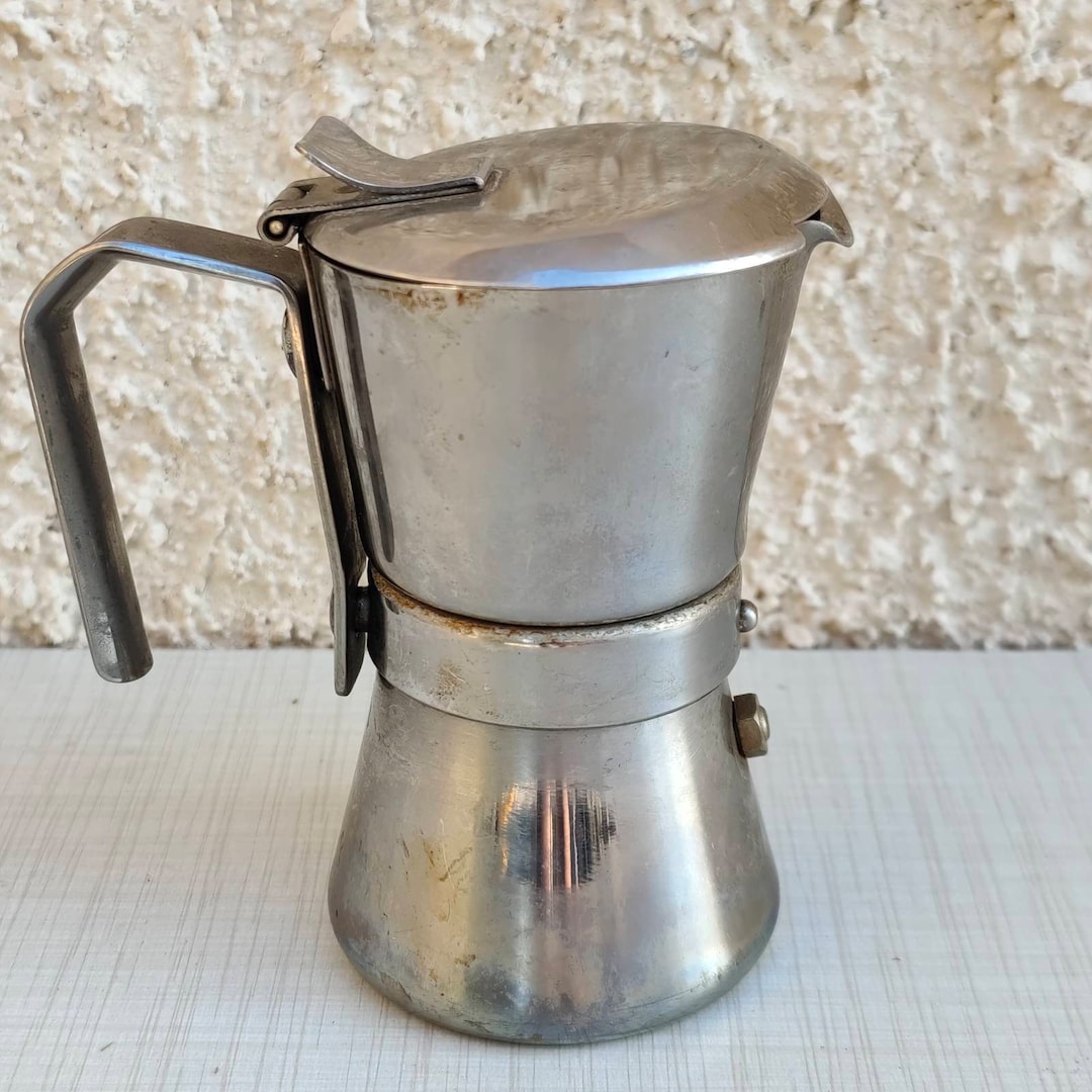 Vintage 60 Giannina 18/10 Stainless Steel Coffee Maker for 23 Cup Moka