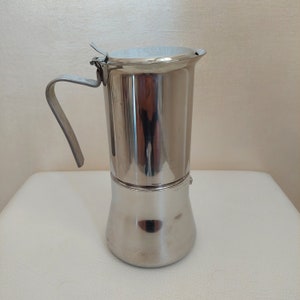 Italian moka coffee maker in stainless steel 18:10 "Casalinga" moka for 6-8 cups