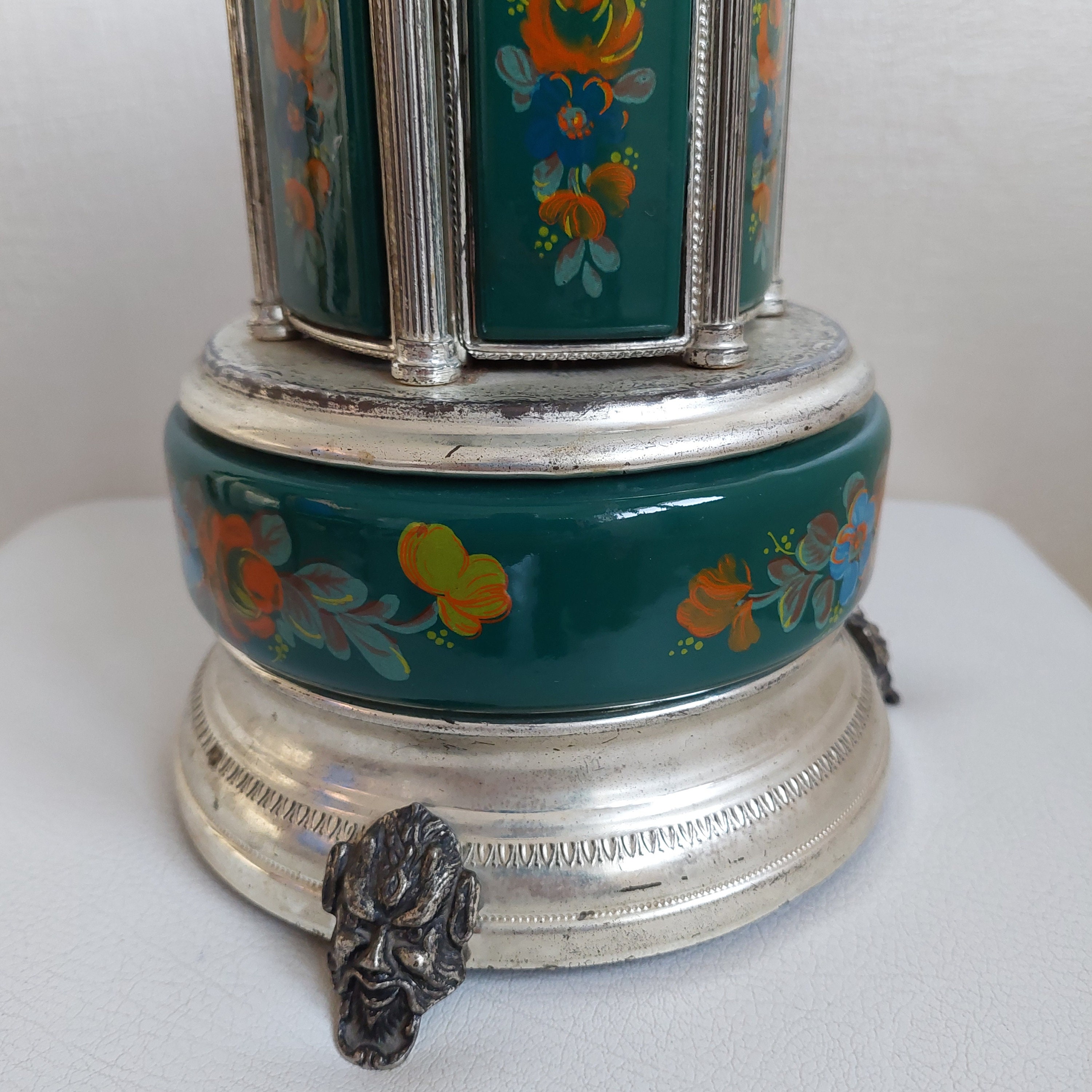 Vintage Cigarette Music Box Reuge Lipstick Carousel Etsy