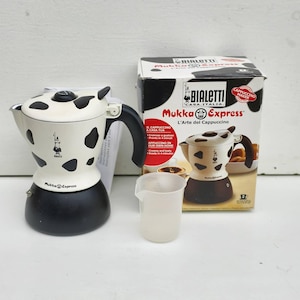 Bialetti Mukka Express cappuccino maker for 2 cups with original box.