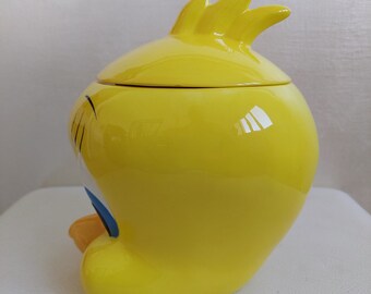 Cookie Tweety Bird Jar Warner Looney Tunes Brothers Bros Ceramic