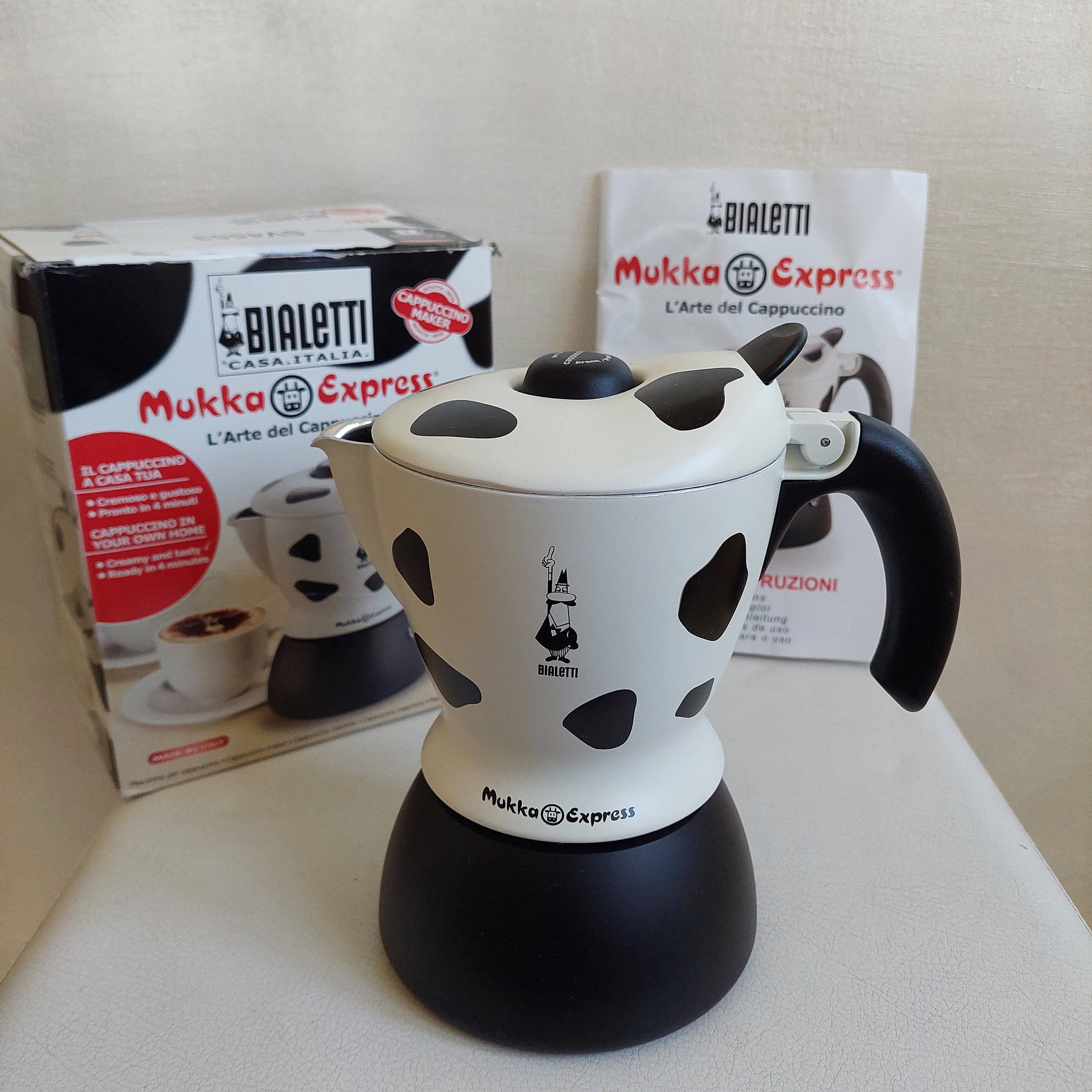 Bialetti Mukka Express 牛柄カプチーノメーカー マミ】Bialetti Mukka