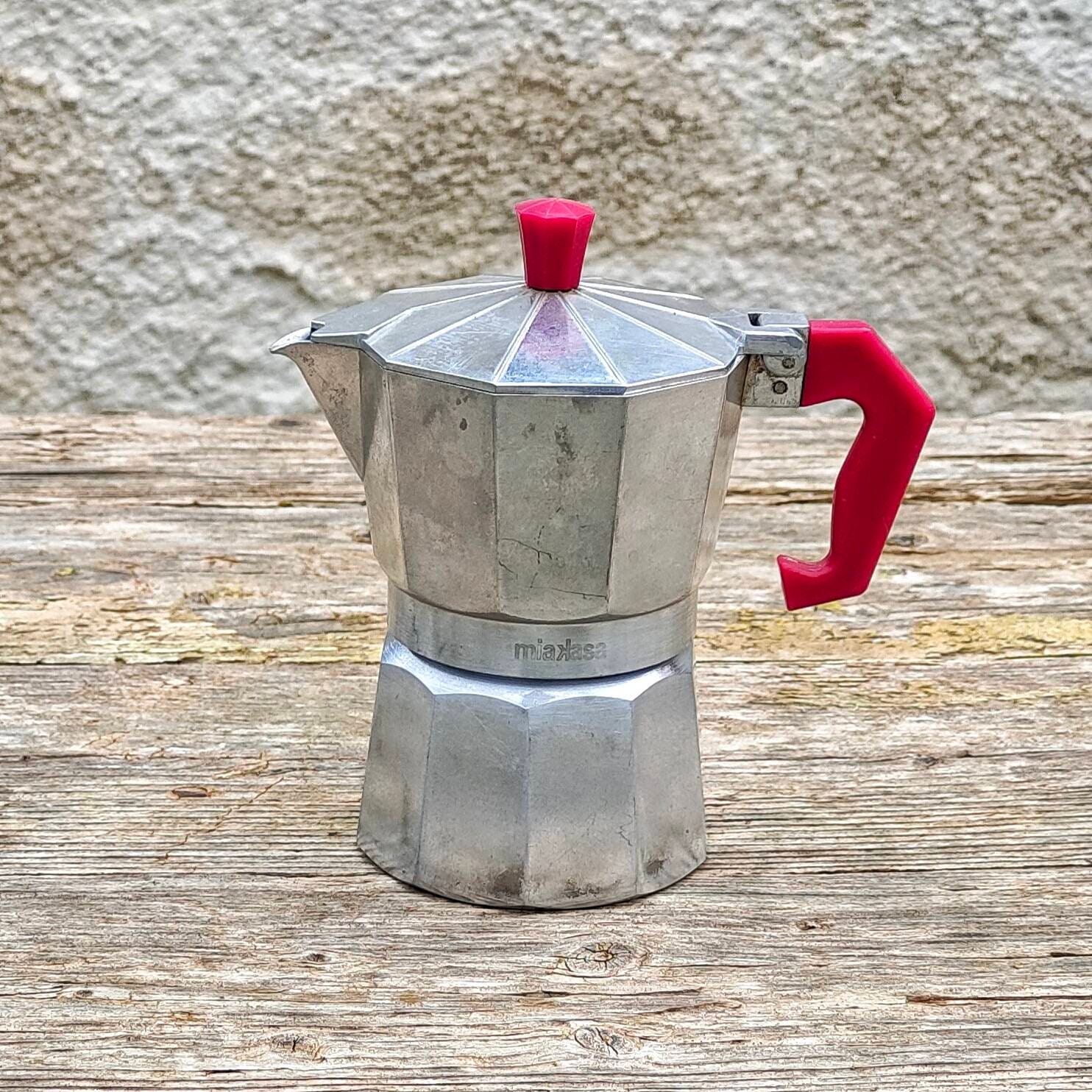 CAFFETTIERA Mini Express Tazza Hob Top Coffee Espresso Maker w/ Box -  Vintage