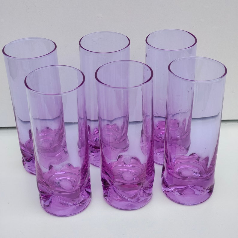 Neodymium Water Glasses Murano Alexandrite Glass Long Drink Cockteil