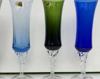 Crystalcolor rpn」のクリスタルカラーシャンパンフルートグラス