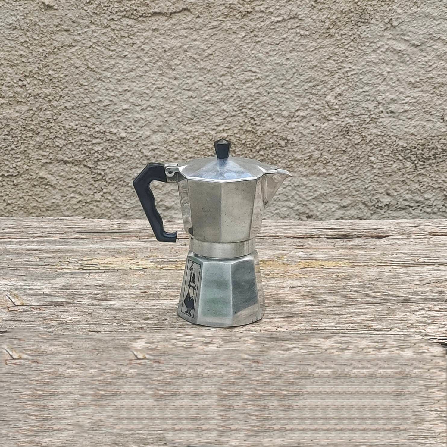 Bialetti Crusinallo Stovetop Stainless Steel Espresso Maker Coffee Pot  Vintage