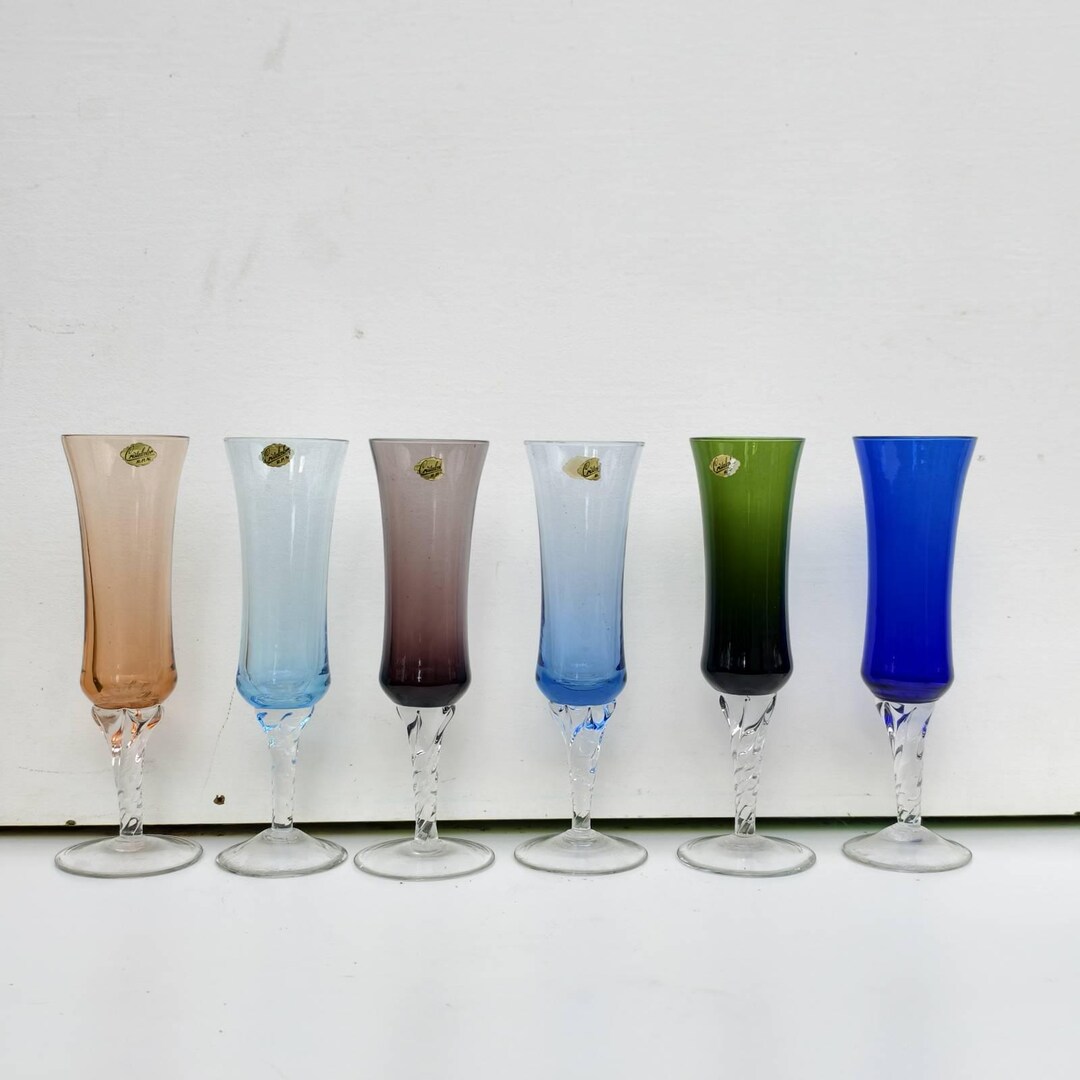 Crystalcolor rpn」のクリスタルカラーシャンパンフルートグラス