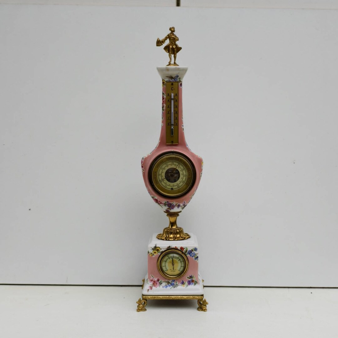 Porcelain Meteorologist Station. Barometer, Hygrometer and Thermometer ...
