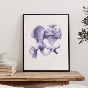 Watercolour Pelvis - Digital Art Download