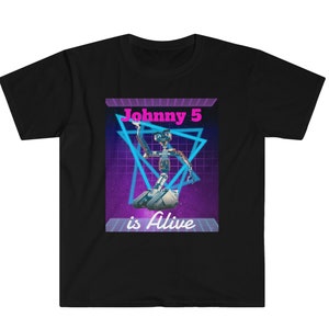 Short Circuit Shirt, Number 5 is alive, Johnny 5 is Alive, 80's movie shirt,