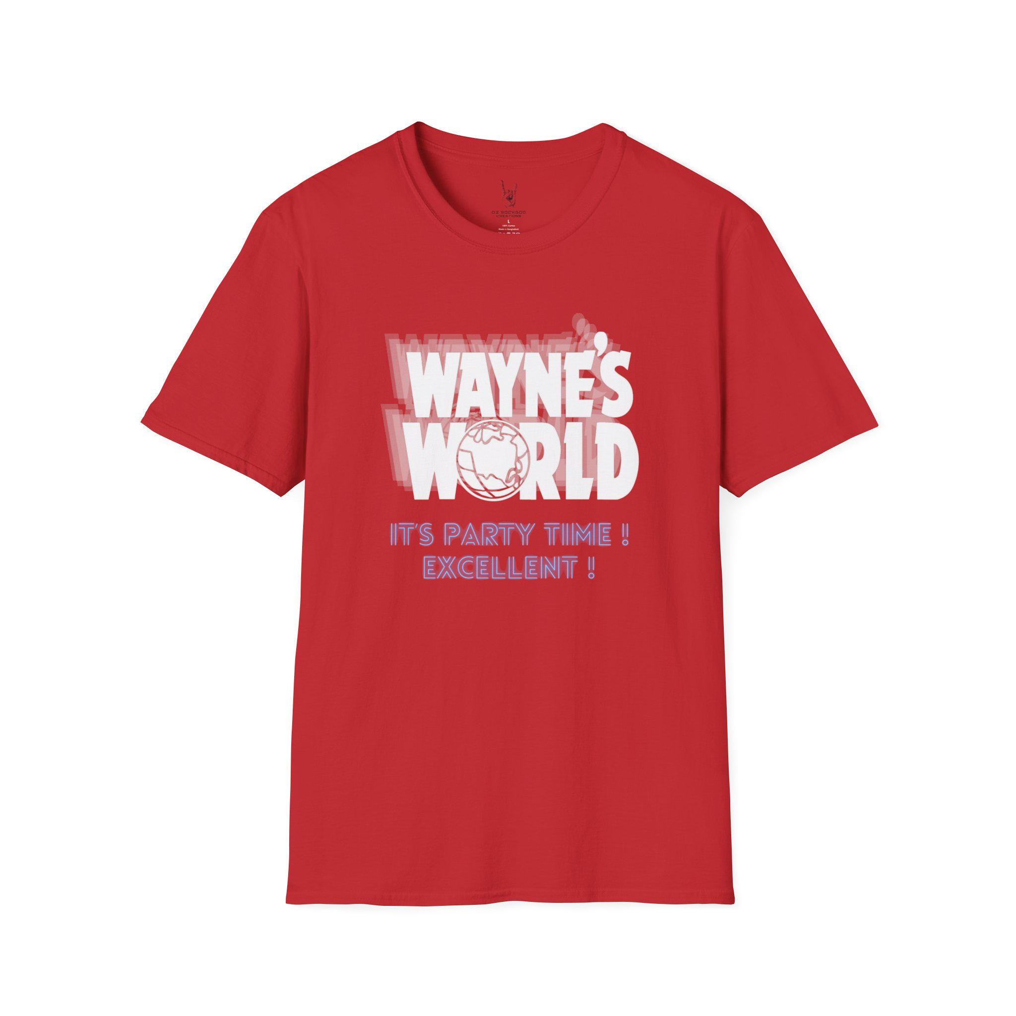 ウェインズ・ワールド Tシャツ：90年代のレトロな映画グラフィックT 