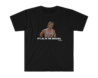 Camiseta de Golpe en la Pequeña China: Camiseta de la película "Reflejos" de Jack Burton de los 80
