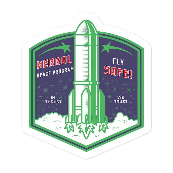 Adesivo KSP a tema Kerbal Space Program