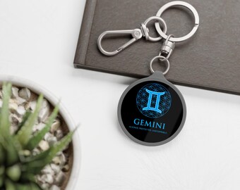 Gemini Zodiac Keychain: Astrology Lover's Aligned Charm