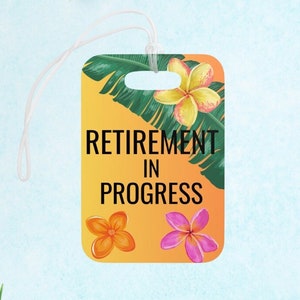 Luggage Tags For Retirement Traveller, Retirement Gifts For Women, Colleague Retirement Gift Ideas, Gardener Travel Gift Idea For Her