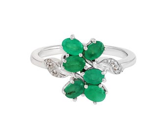 Bague artisanale en argent sterling 925 pierre précieuse naturelle onyx vert Bague artisanale en argent sterling 925 pierre précieuse naturelle onyx vert