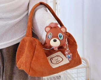 3DテディベアAirPodsケース – かわいいシリコン漫画カバー