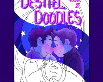 Destiel Doodles - Coloring Book (Volume 2)