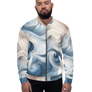Unisex Bomber Jacket | Blue and Orange |