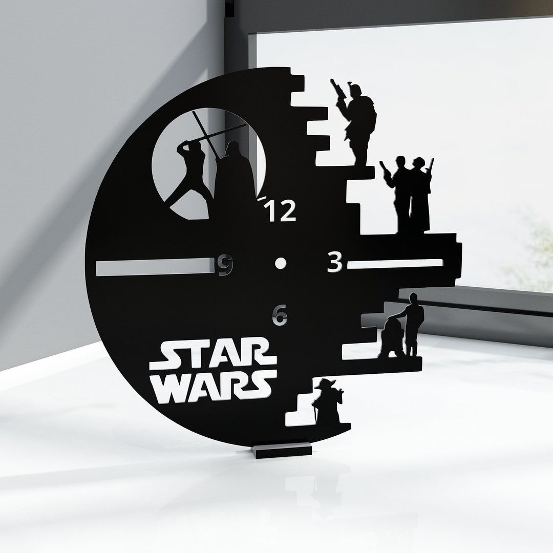 Star Wars Clock 3d Stl Files Etsy