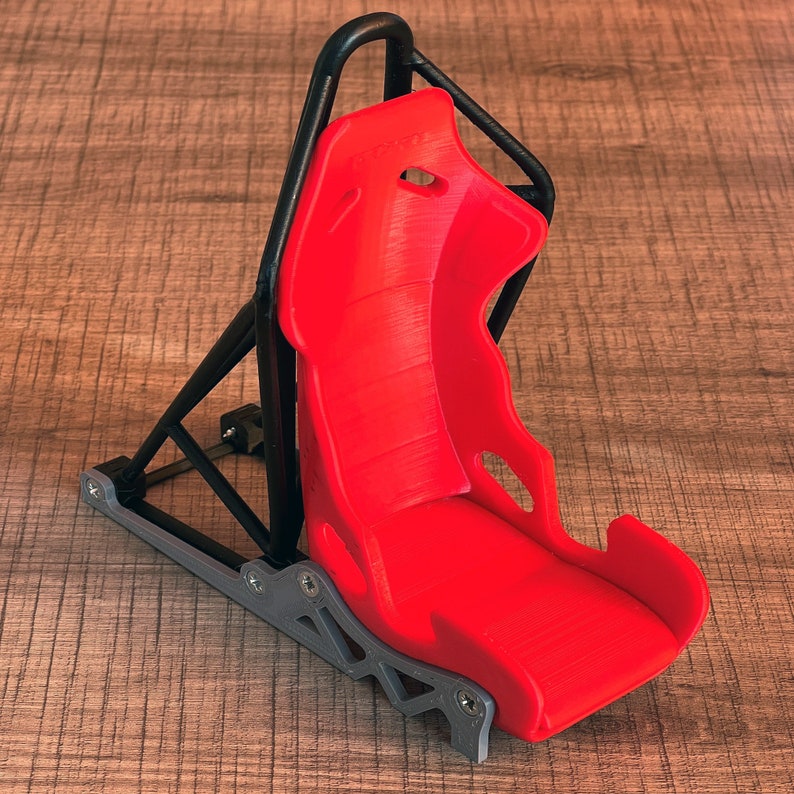 RACING CAR SEAT Phone Stand With Roll Cage 3d Stl Files for 3d Printing