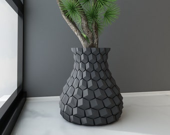 Curved honeycomb vase 3 version Stl Printable