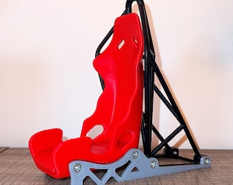 RACING CAR SEAT Phone Stand With Roll Cage 3d Stl Files for 3d printing