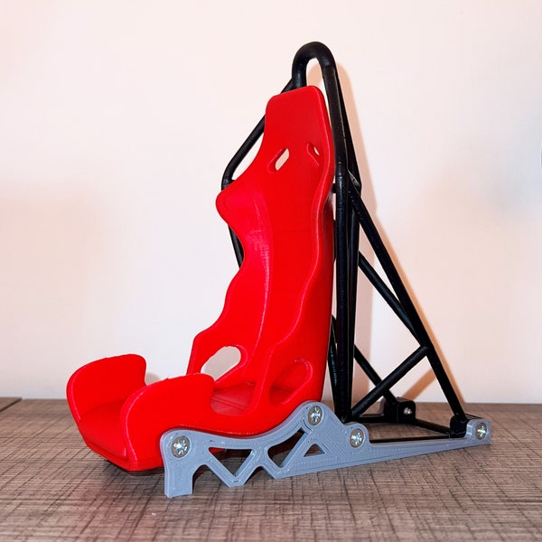 RACING CAR SEAT Phone Stand With Roll Cage 3d Stl Files for 3d printing
