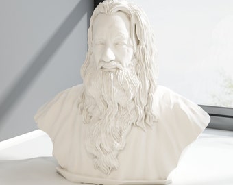 Gandalf Bust- Lord Of The Rings 3d STL Files For 3d Printing