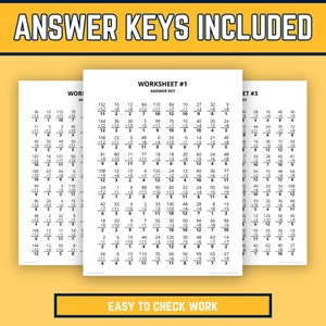 Advanced Division Worksheets Simple Division Worksheets, Division Facts 0 to 12 Times Table, 3rd 4th ...