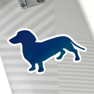 Adorable Bella the Dachshund Kiss-Cut Sticker - Cute Dog Decal for Laptops, Water Bottles, Phone Cases & More