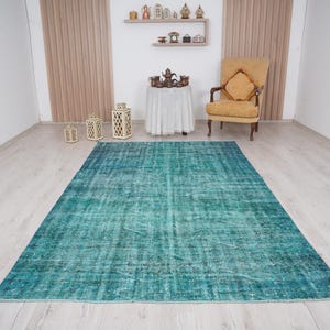 6x9 rug, muted oushak rug, neutral vintage rug, 6x9 turkish rug, faded rug, wool rug, turkish area rug,handmade,bohemian rug,antique rug,529