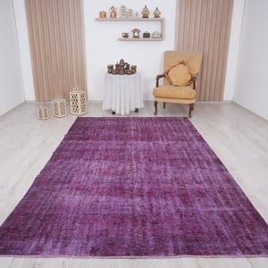 6x9 rug, muted oushak rug, neutral vintage rug, 6x9 turkish rug, faded rug, wool rug, turkish area rug,handmade,bohemian rug,antique rug,812