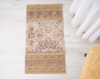 2x3 door mat rug, turkish small rug, anatolian rug, turkish rug, 2x3 rug,antique rug,2x3 vintage rug,oushak rug,natural rug,2x3 mini rug,739