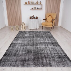6x9 rug, muted oushak rug, neutral vintage rug, 6x9 turkish rug, faded rug, wool rug, turkish area rug,handmade,bohemian rug,antique rug,539