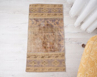 2x3 vintage rug, natural door mat rug, turkish rug 2x3,oushak rug small,antique rug,2x3 mini rug,turkish small rug,vintage mini rug,wool,734