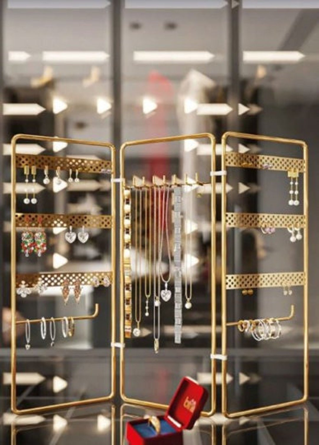 Decorative Jewelry Organizer Stand Foldable 3 Pieces for Etsy