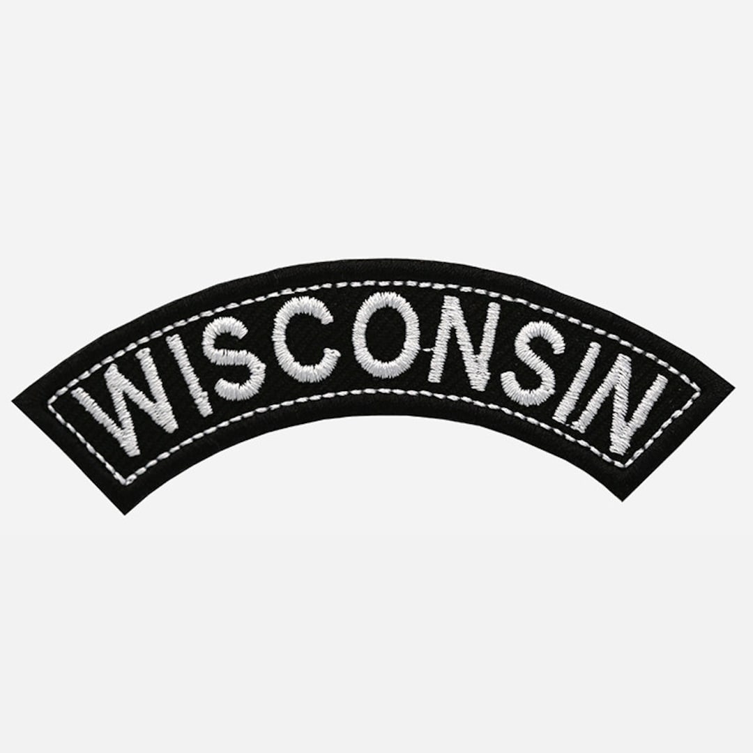 Wisconsin Top Mini Rocker Embroidery Biker Patch - Etsy